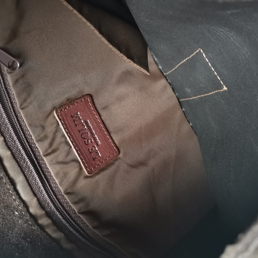 Le Solim Vintage Suede Bucket Bag - Italy Made - Picture 3 of 6